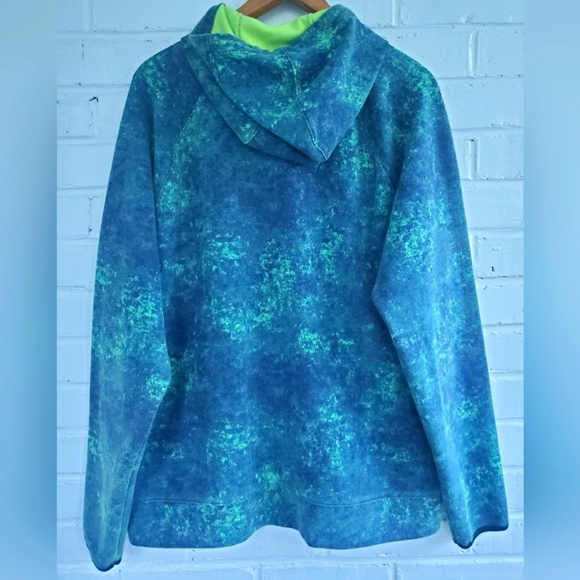 Men's Old Navy Fleece Hoodie. Blue Green. LG - Picture 7 of 7